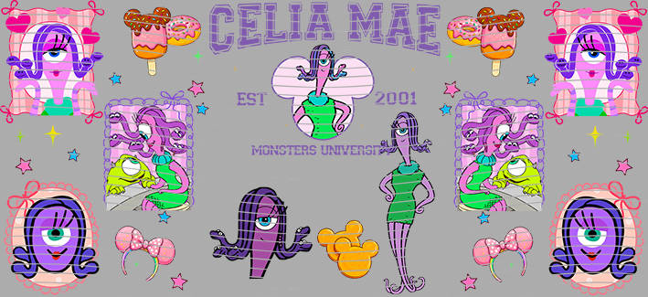 16oz Disney style-D-1187